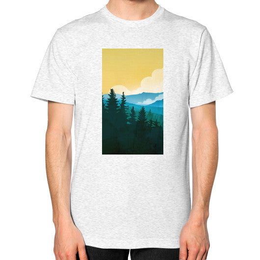 Unisex T-Shirt (on man) Ash grey - printify001