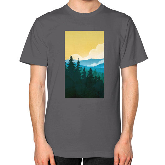 Unisex T-Shirt (on man) Asphalt - printify001