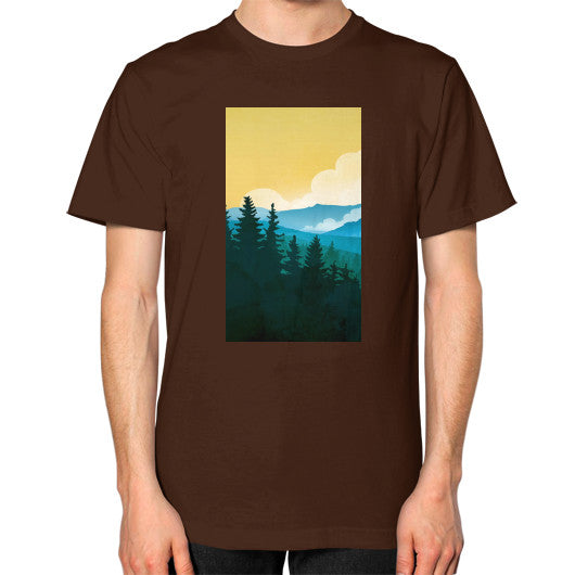 Unisex T-Shirt (on man) Brown - printify001