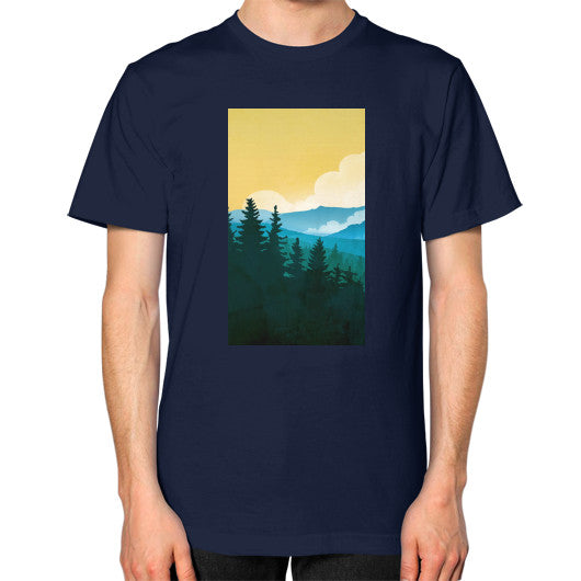 Unisex T-Shirt (on man) Navy - printify001