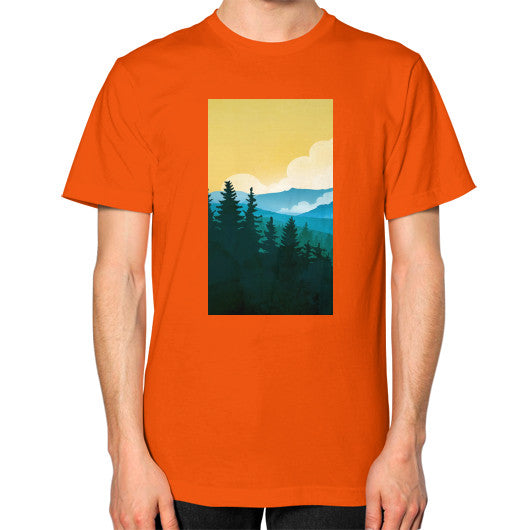 Unisex T-Shirt (on man) Orange - printify001