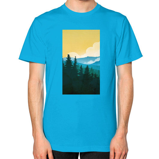 Unisex T-Shirt (on man) Teal - printify001