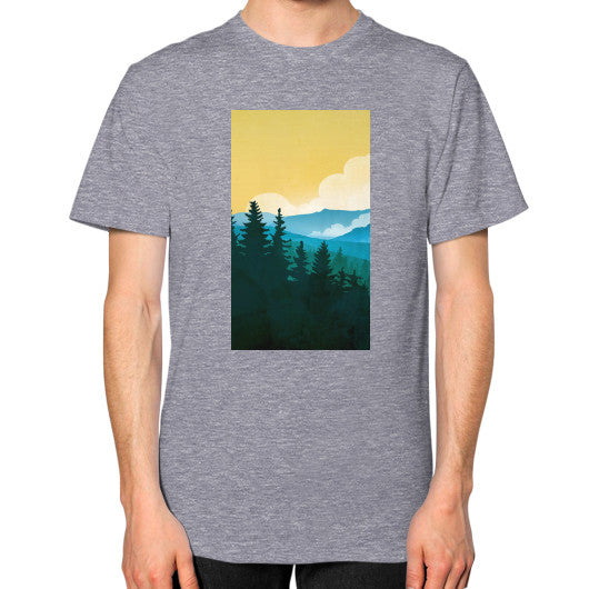 Unisex T-Shirt (on man) Tri-Blend Grey - printify001