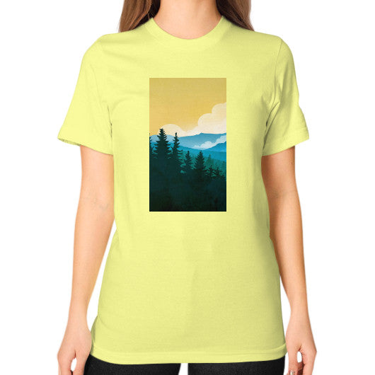Unisex T-Shirt (on woman) Lemon - printify001