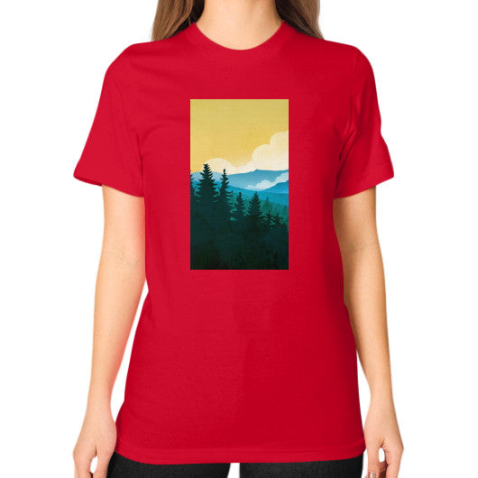 Unisex T-Shirt (on woman) Red - printify001