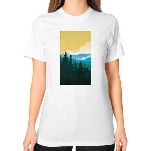 Unisex T-Shirt (on woman) White - printify001
