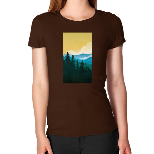 Women's T-Shirt Brown - printify001
