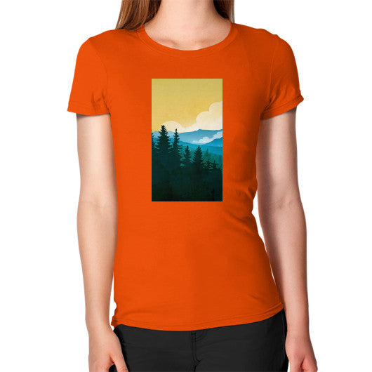 Women's T-Shirt Orange - printify001
